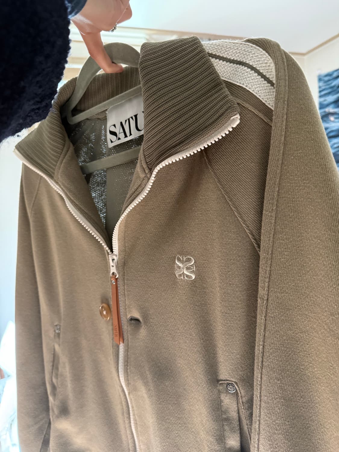 로턴 올 데이 트랙 집업 자켓 머드 카키 상품이미지10