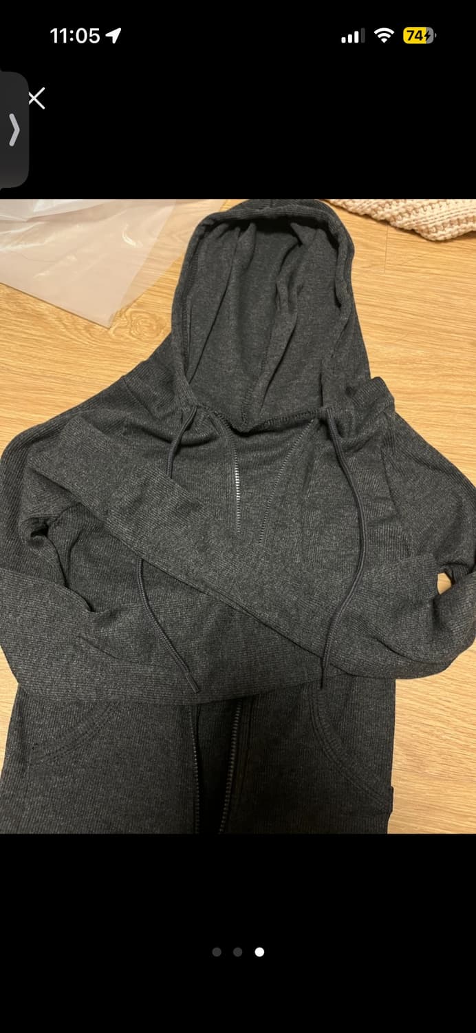 에이블리 슬림핏 긴팔 후드집업새상품 상품이미지3