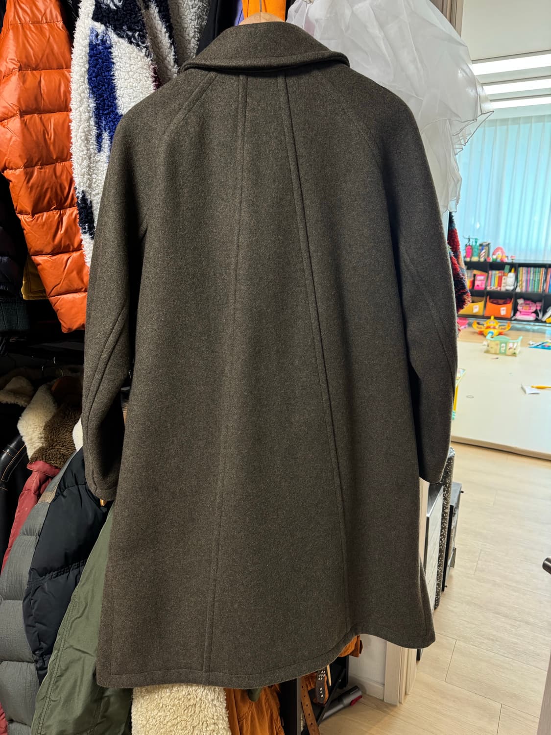 언어펙티드 밀리터리 A라인 코트 M 상품이미지3