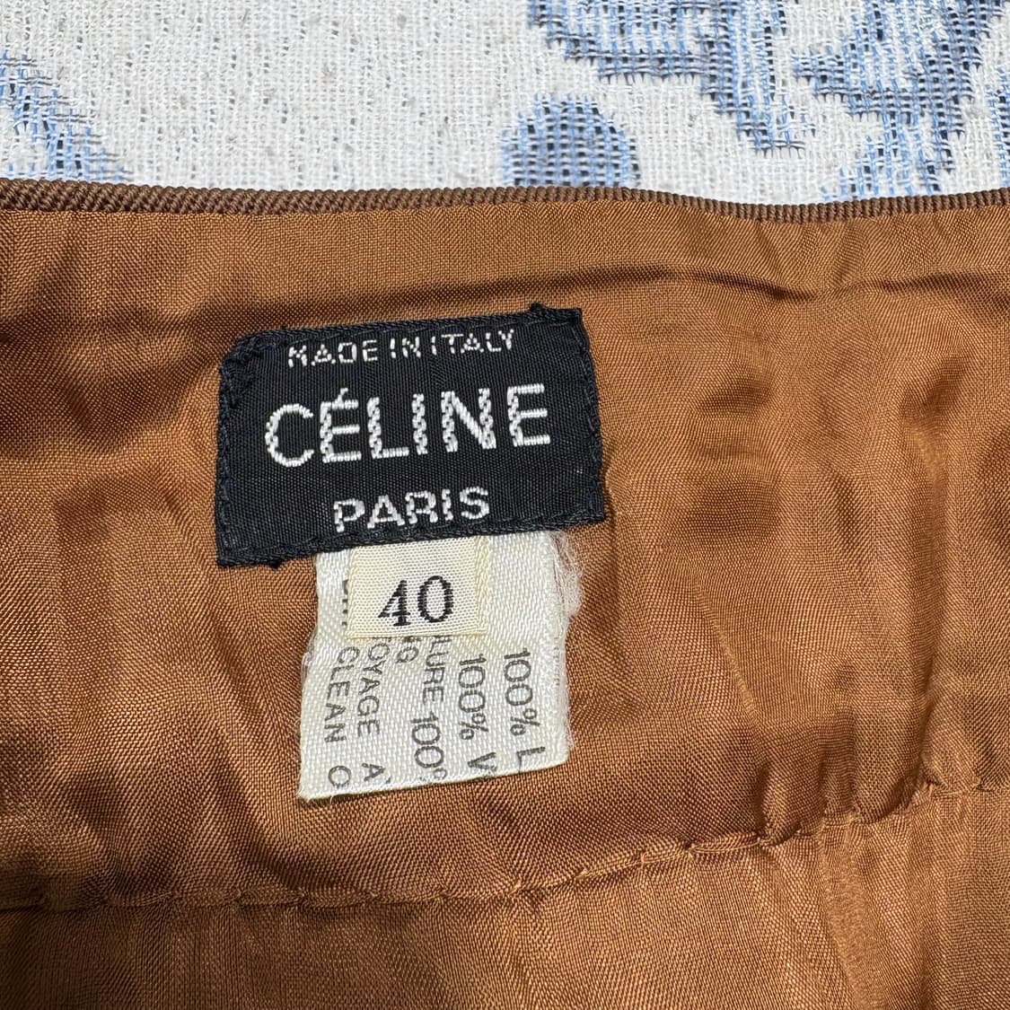 빈티지 CÉLINE 브라운 울 스커트 상품이미지7