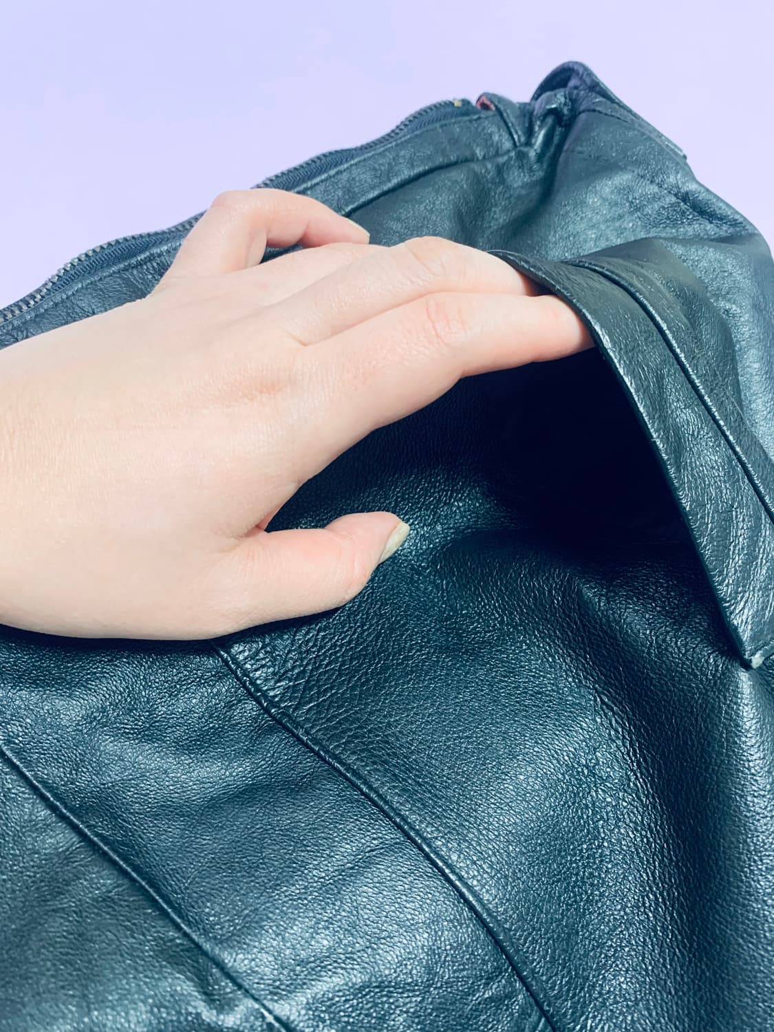 빈티지 가죽 리메이크 백 상품이미지5