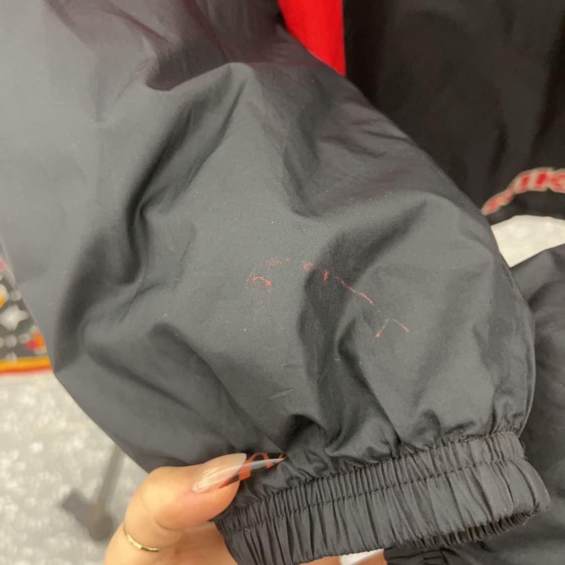 나이키 올드스쿨 레트로 배색 누빔 바람막이 자켓 L C08327 상품이미지7