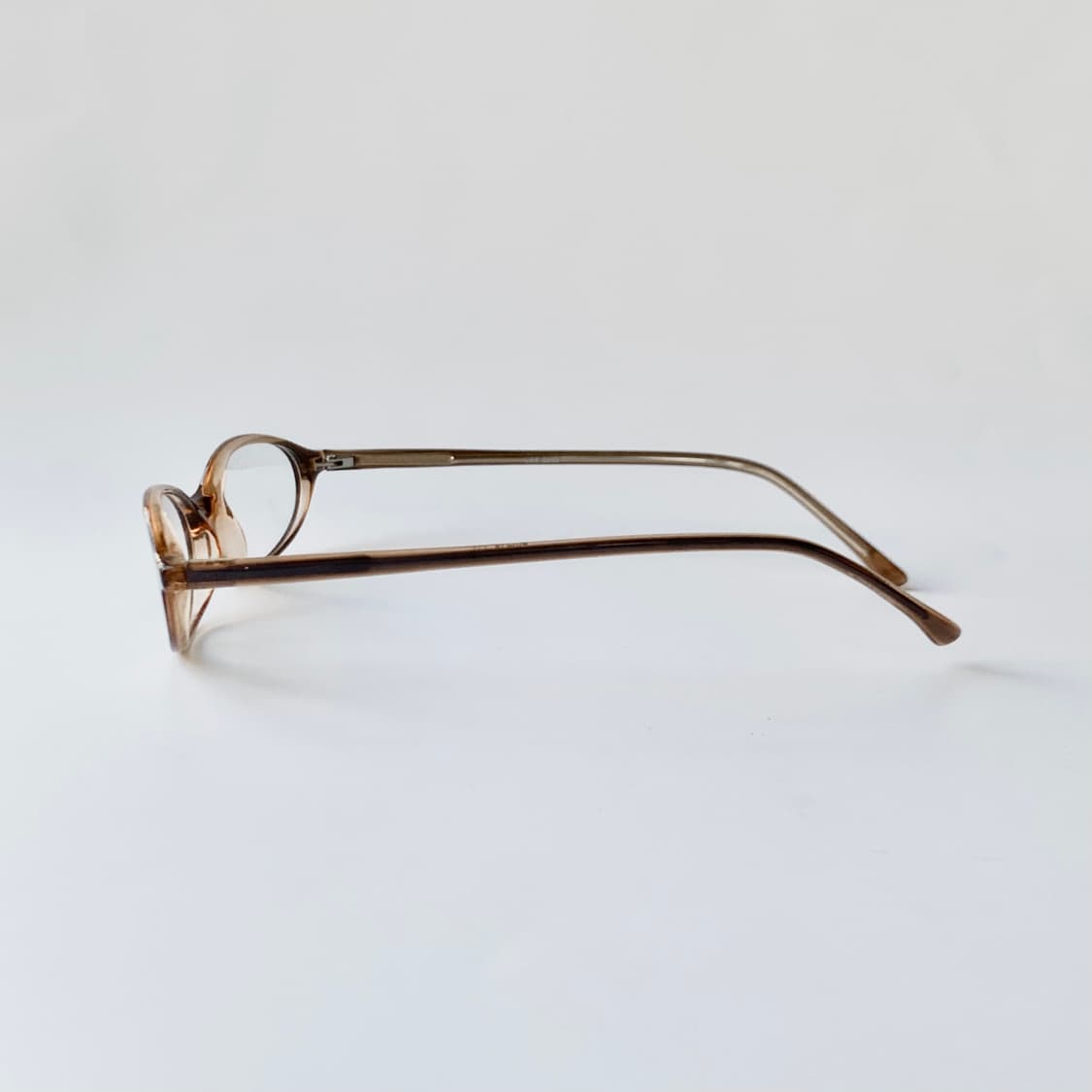 765 데드스탁 뿔테 오벌 라운드 브라운 빈티지안경 상품이미지5