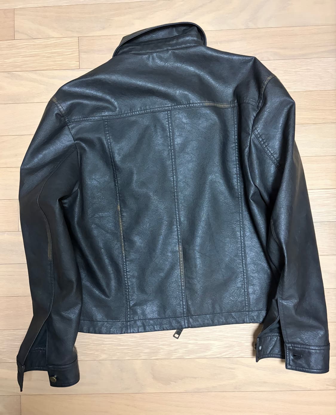 자라 페이디드 레더 자켓 상품이미지5