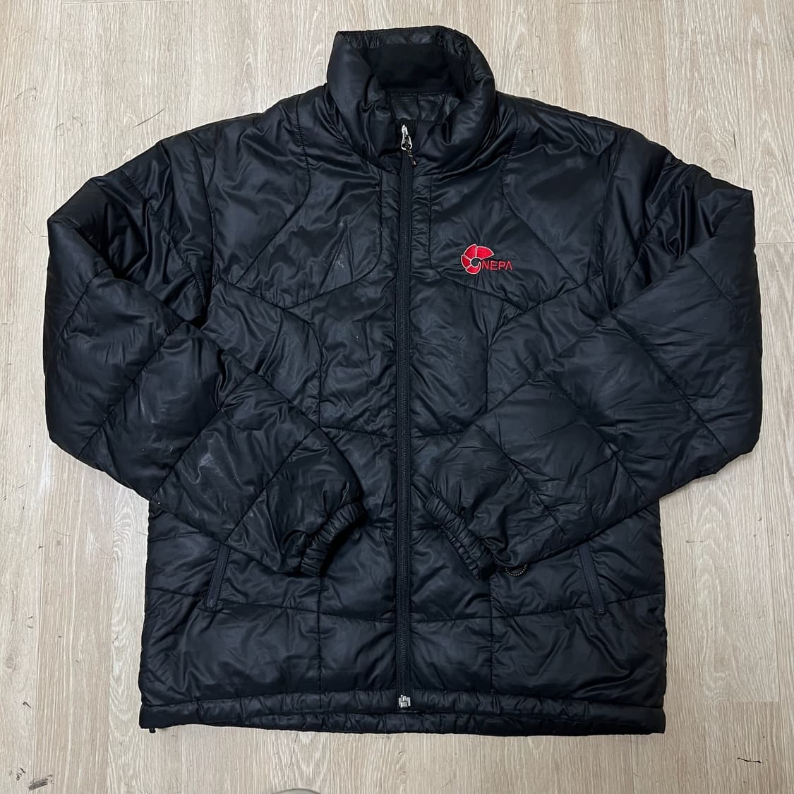 네파 로고 덕다운 경량패딩 M/95  상품이미지1