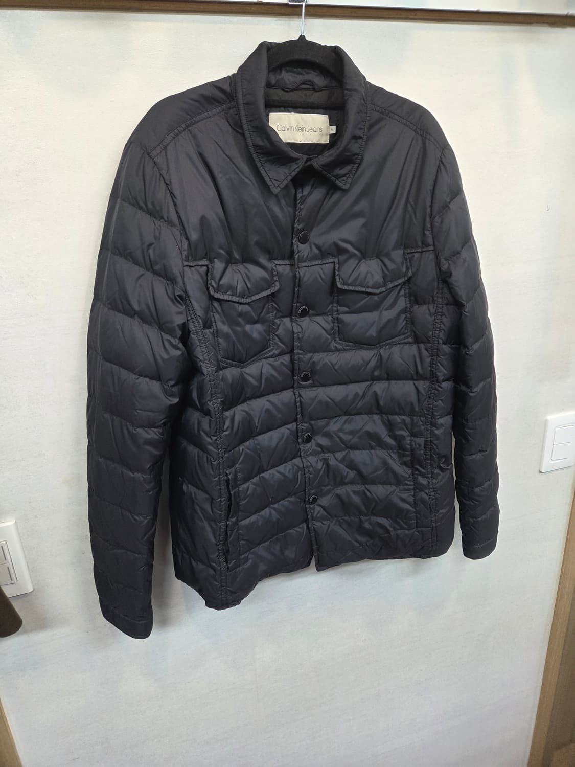 켈빈클라인 경량 카라 패딩자켓 m 상품이미지5
