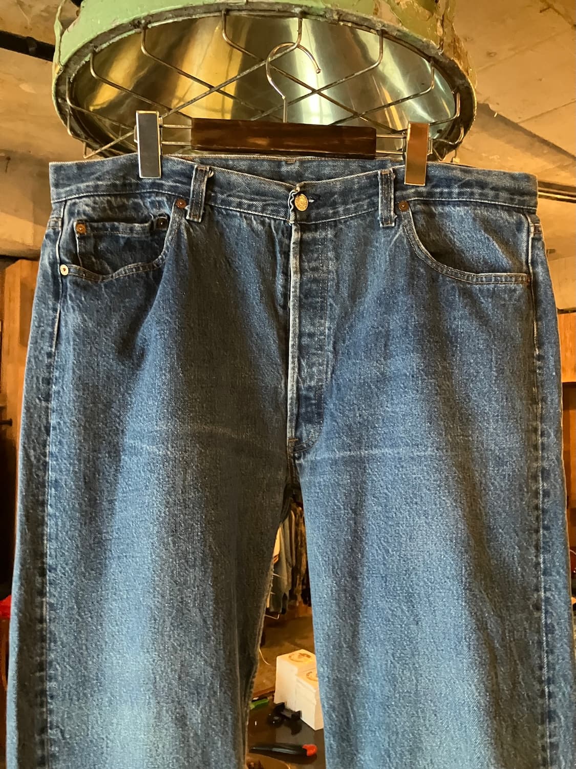 80s USA 빈티지 리바이스 501 데님 팬츠 상품이미지3