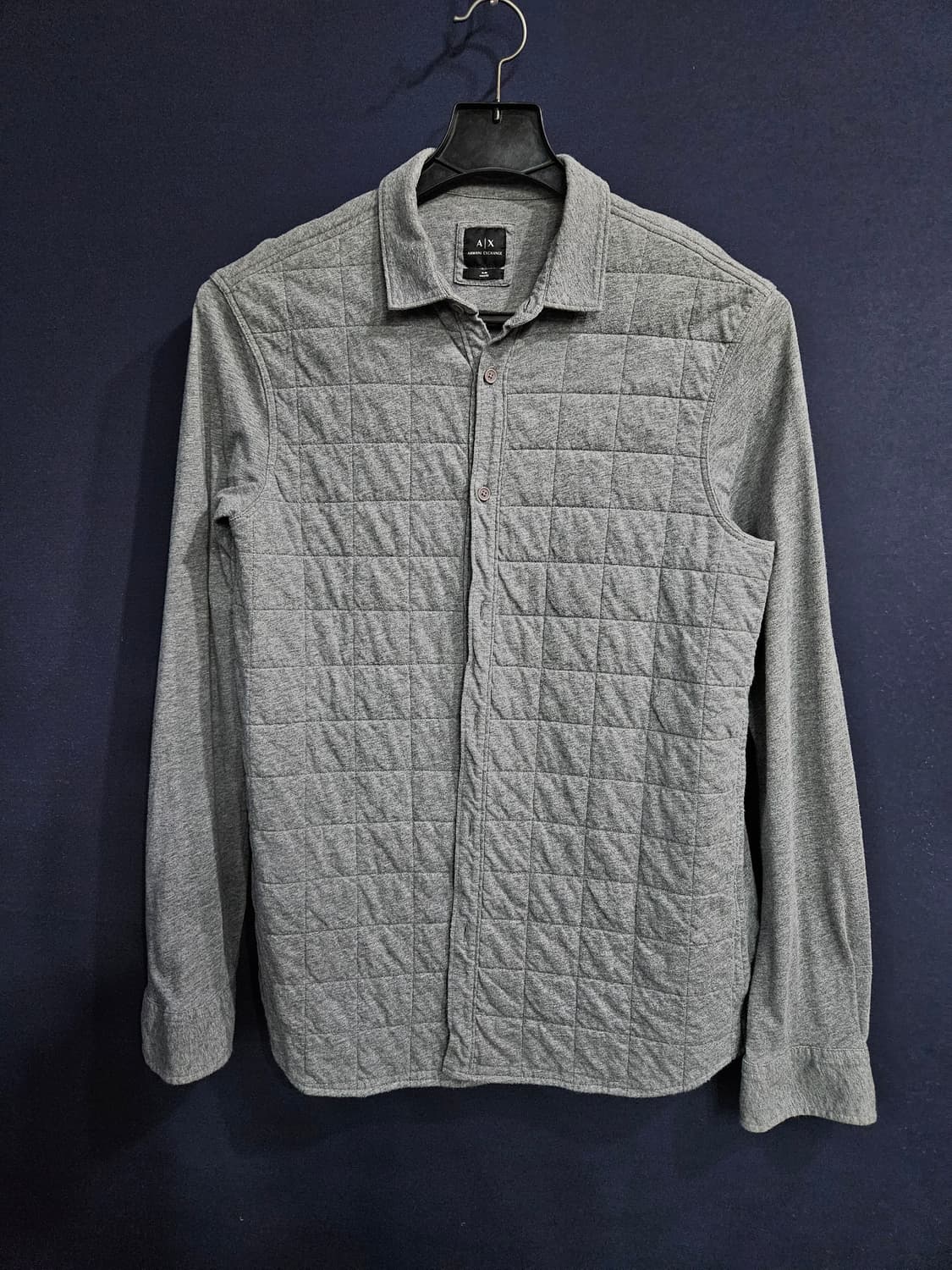 아르마니 익스체인지 그레이 남성 슬림핏 95~100 긴팔셔츠  상품이미지1