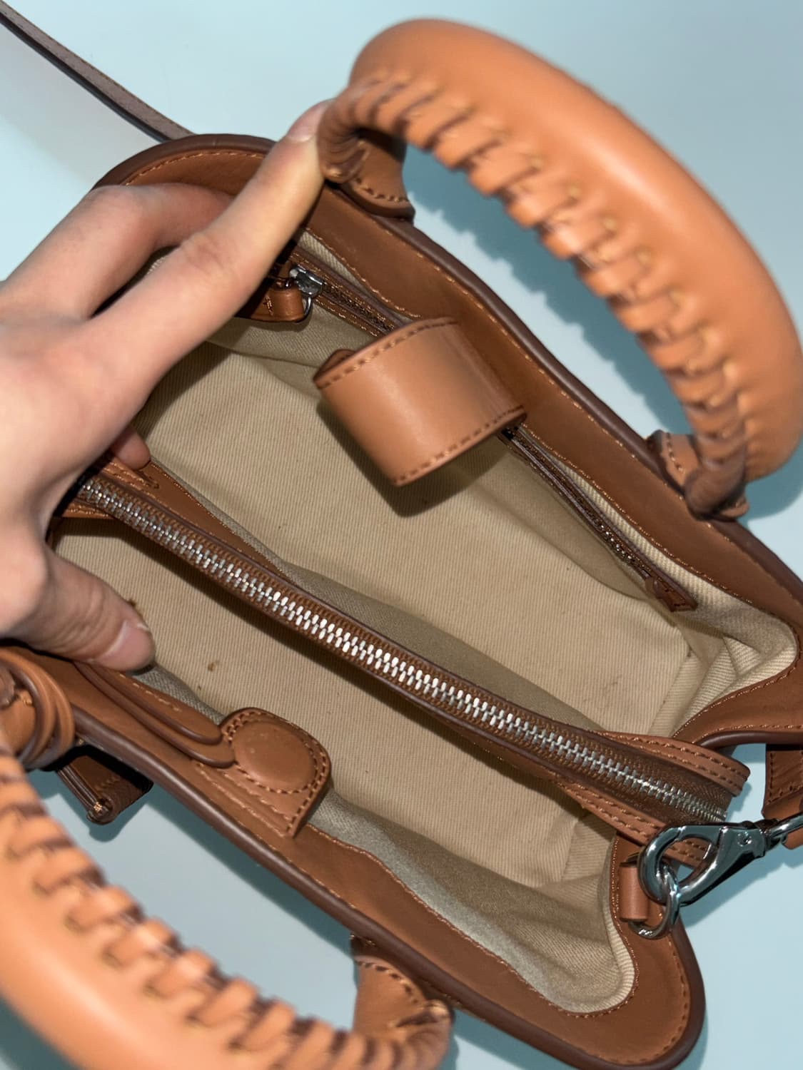 Polo 폴로 랄프로렌 우먼  탠 컬러  2way 백 상품이미지7