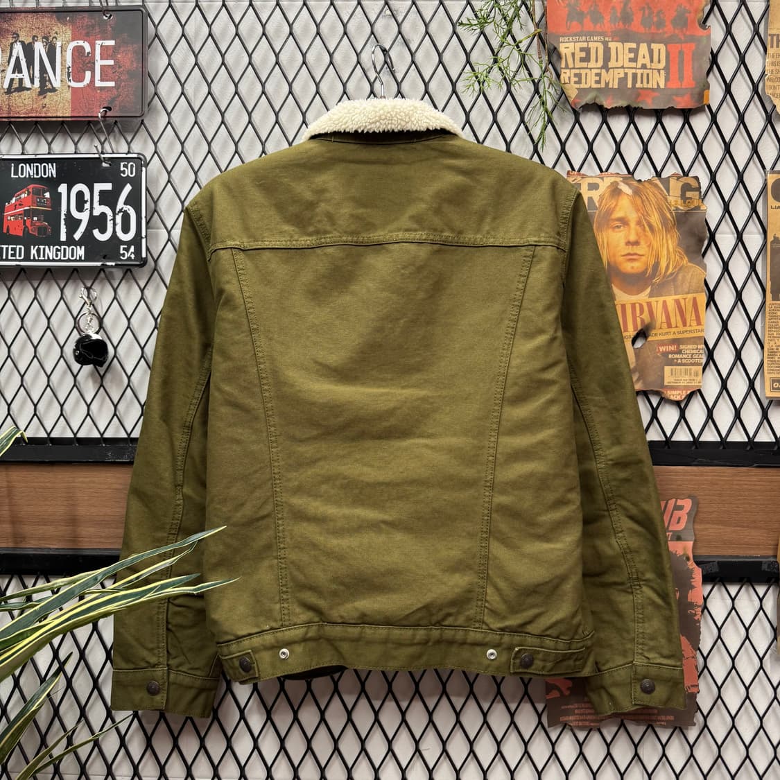 리바이스 타입 3 쉐르파 코듀로이 트러커 자켓 카키 M 상품이미지2