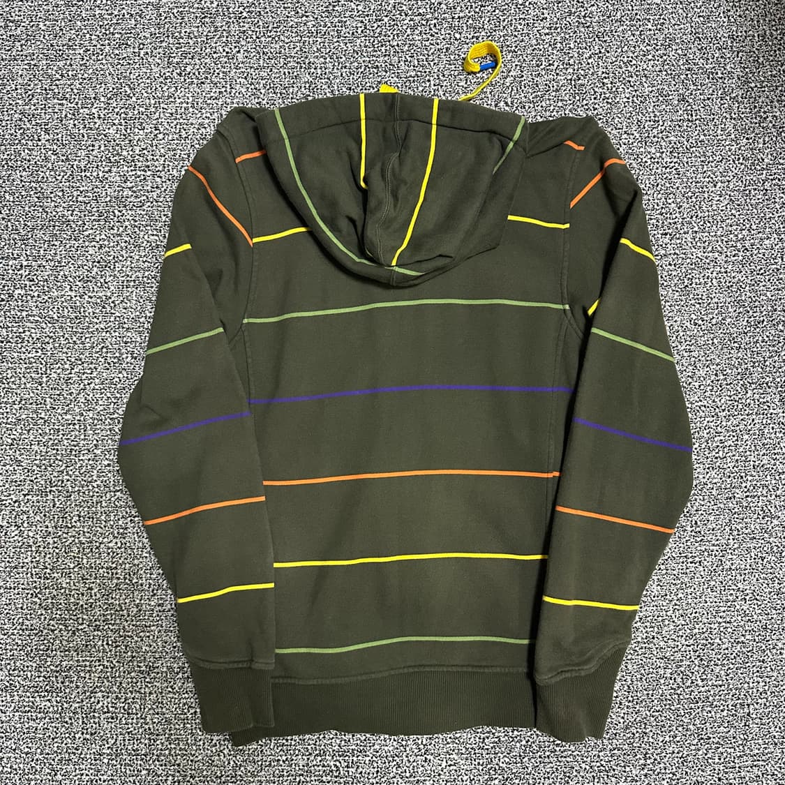 (95) 아디다스 카키 스트라이프 후드집업 상품이미지4