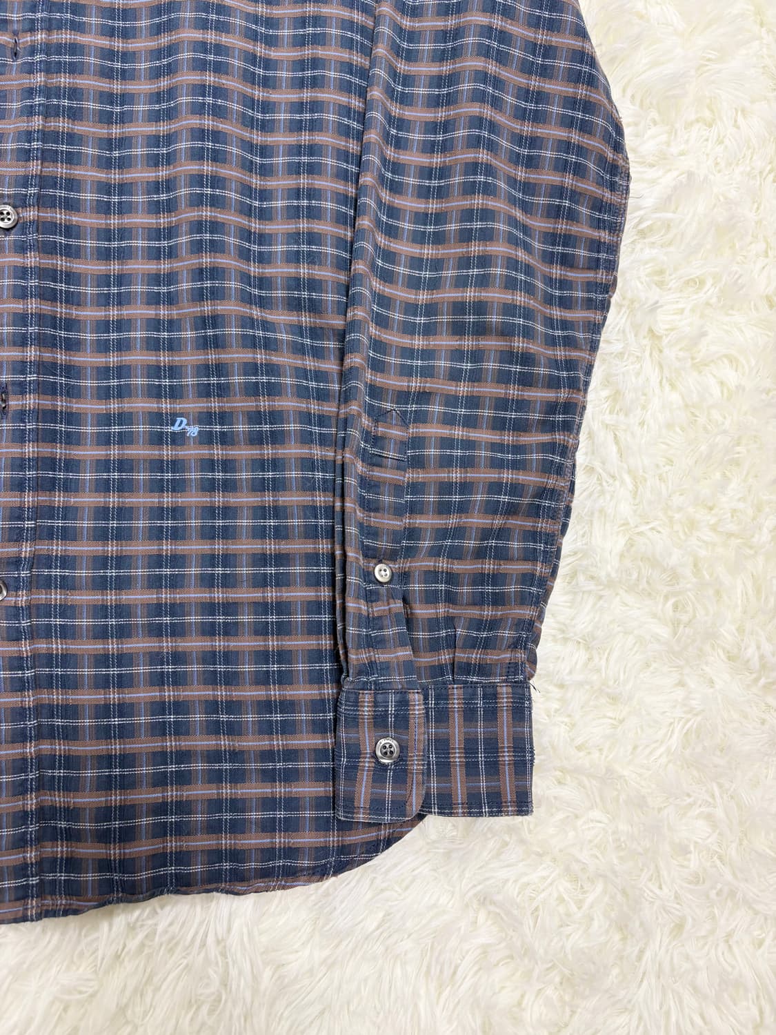 디젤 스몰로고 체크 셔츠 상품이미지4