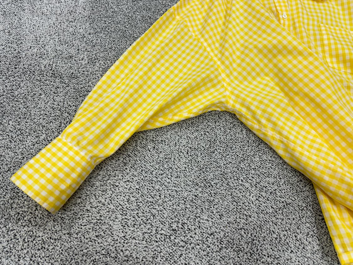 꼼데가르송 깅엄 러플카라 오버핏셔츠 상품이미지4