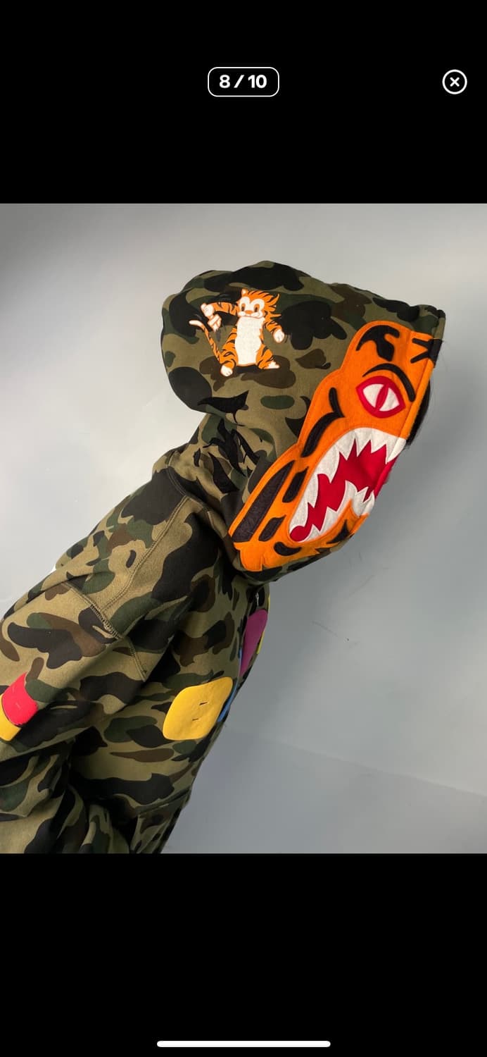 베이프x레디메이드 한정판 콜라보 집업 XL 상품이미지3