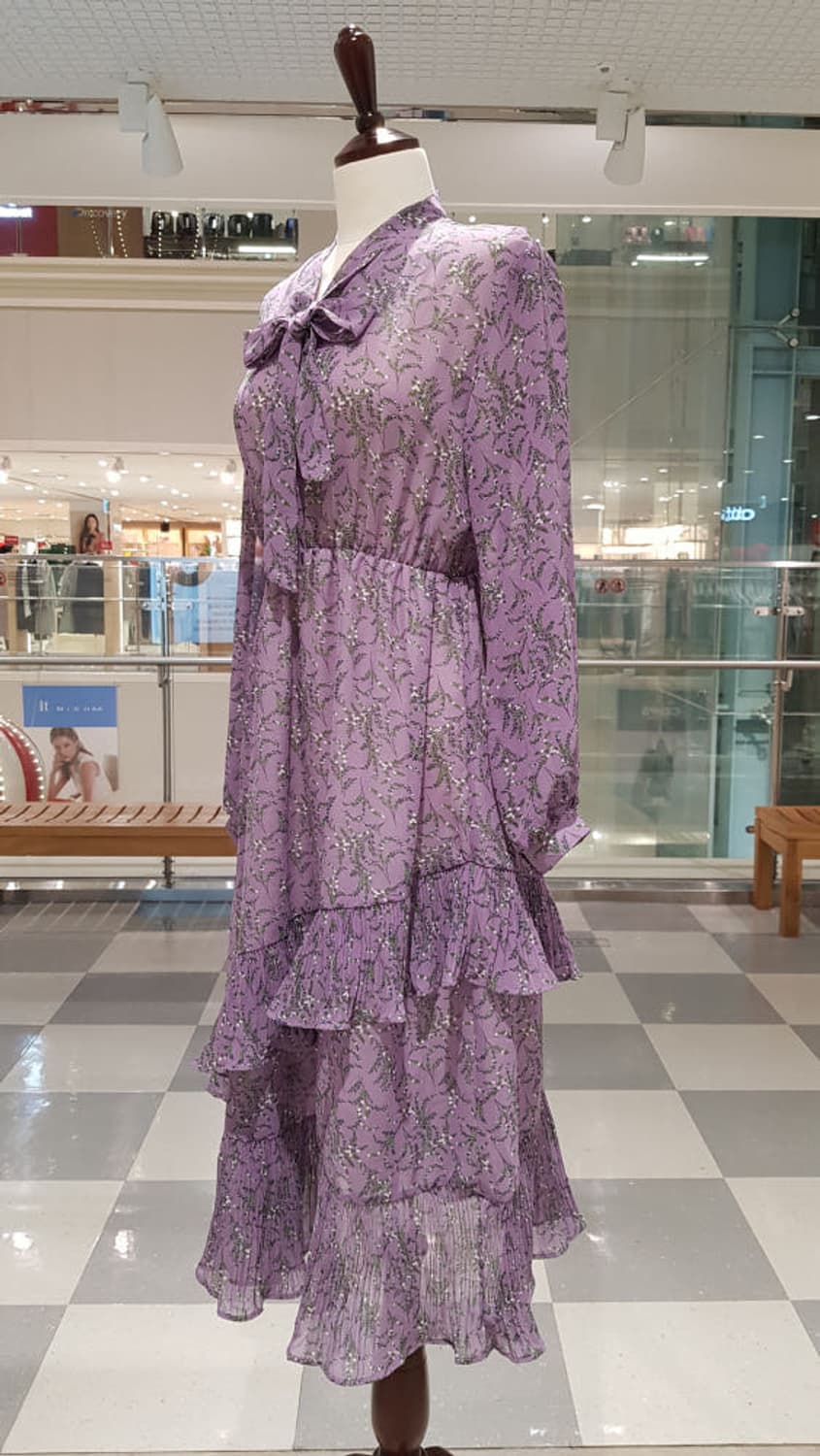 [culture call] 2단 시폰 원피스 (violet) 상품이미지2