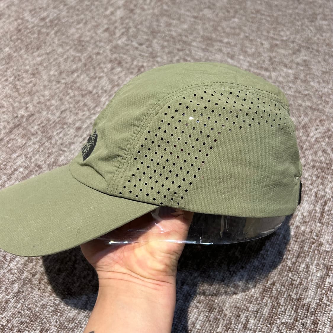 노스페이스 올리브 메쉬 기어 볼캡 모자 나일론쉘 캡 상품이미지3