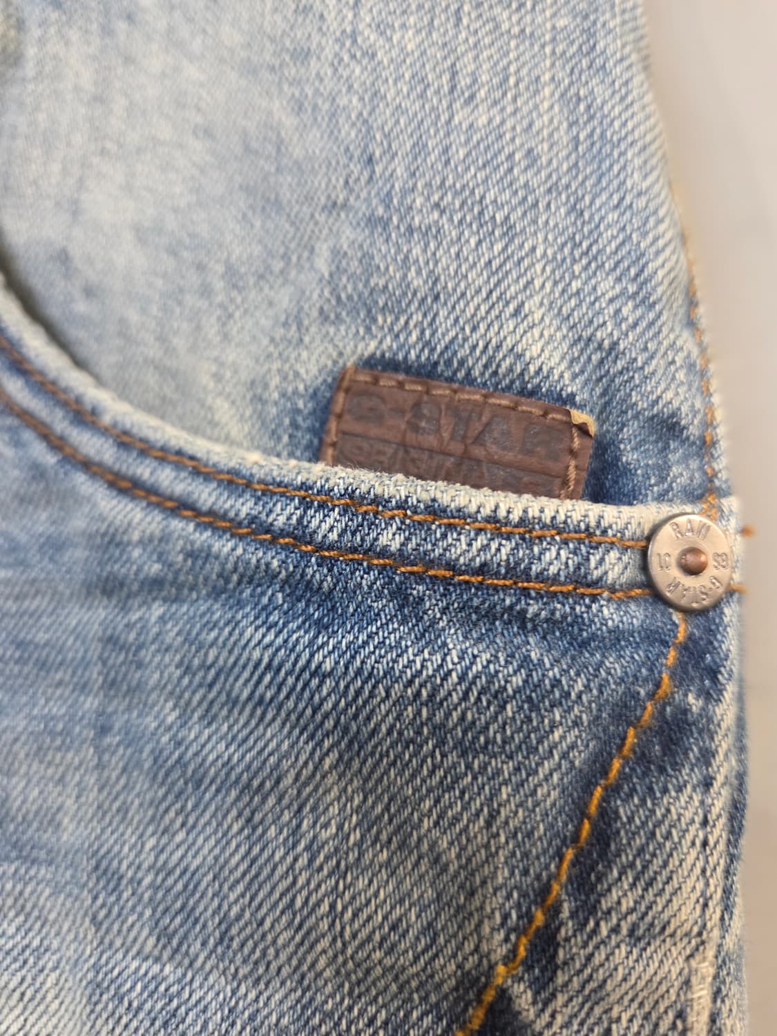 G-STAR RAW 워싱 데님 청바지(W34/L32)택없음) 상품이미지4