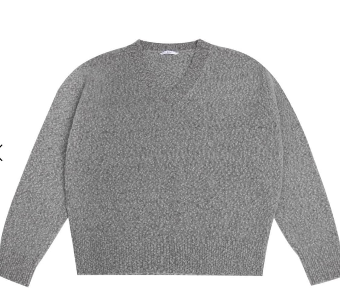 [L] stu 카센티노 브이넥 니트 새상품 상품이미지1