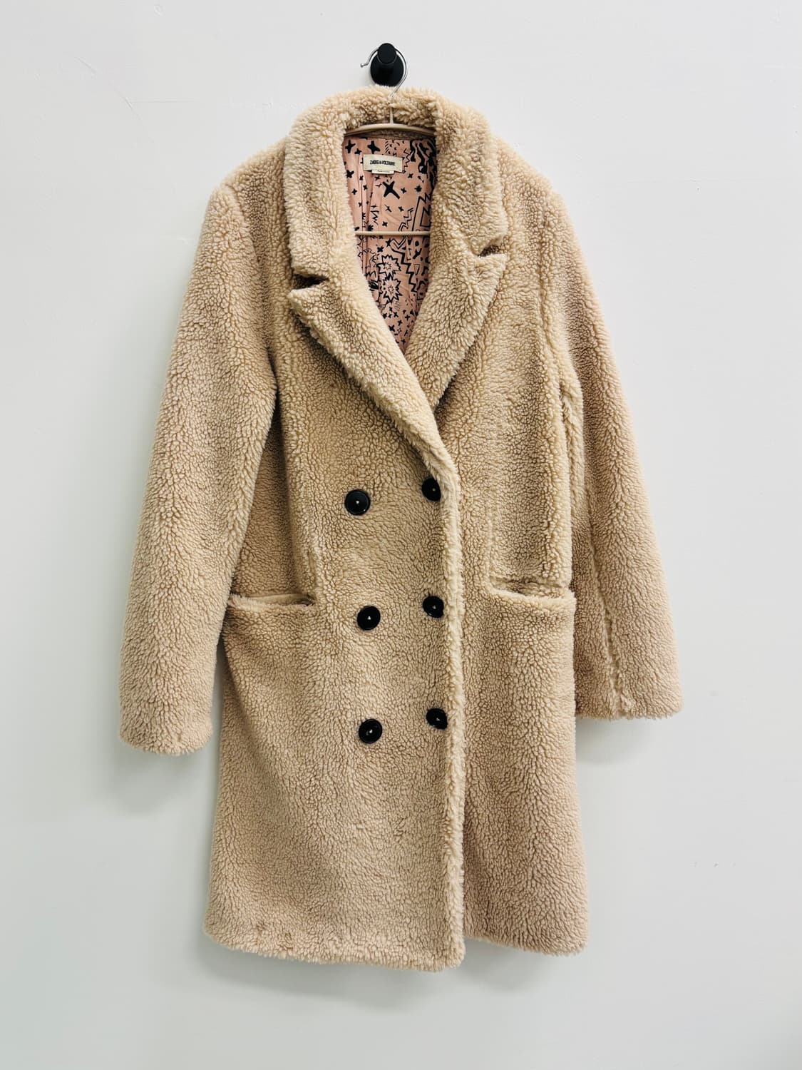 ZADIG & VOLTAIRE 쟈딕앤볼테르 테디 양털 더블 하프코트 상품이미지2