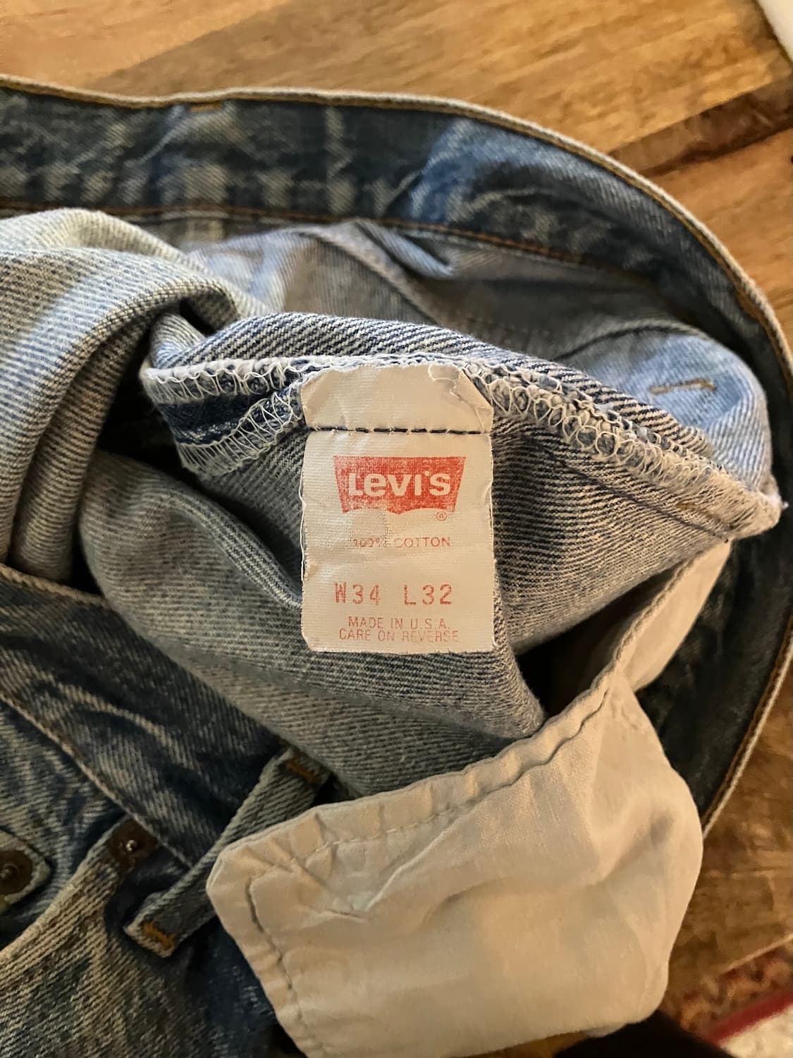80s USA 빈티지 리바이스 501 데님 팬츠 상품이미지9