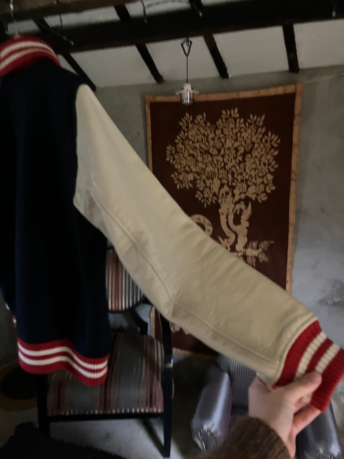 [vintage]BEAMS varsity jacket(Leather sl 상품이미지7