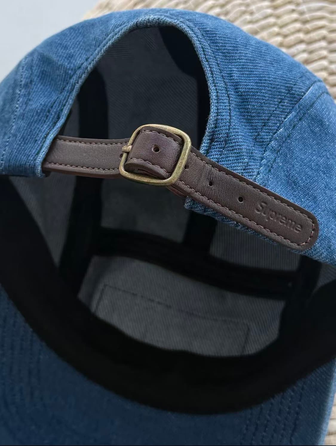 슈프림 워시드 치노 트윌 캠프캡 인디고 상품이미지2