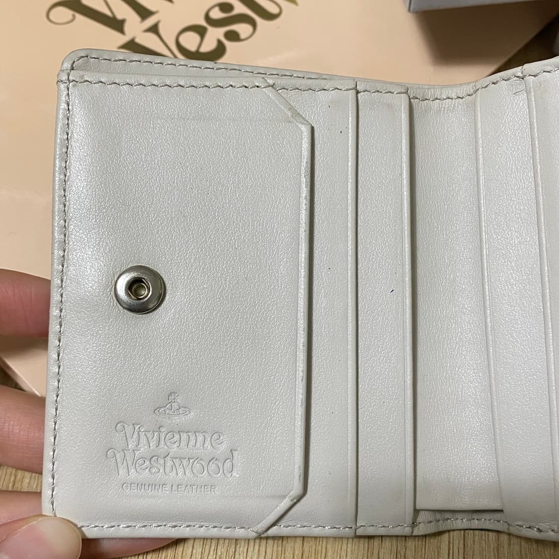 비비안웨스트우드 그린 반지갑 박스 쇼핑백 포함 상품이미지3