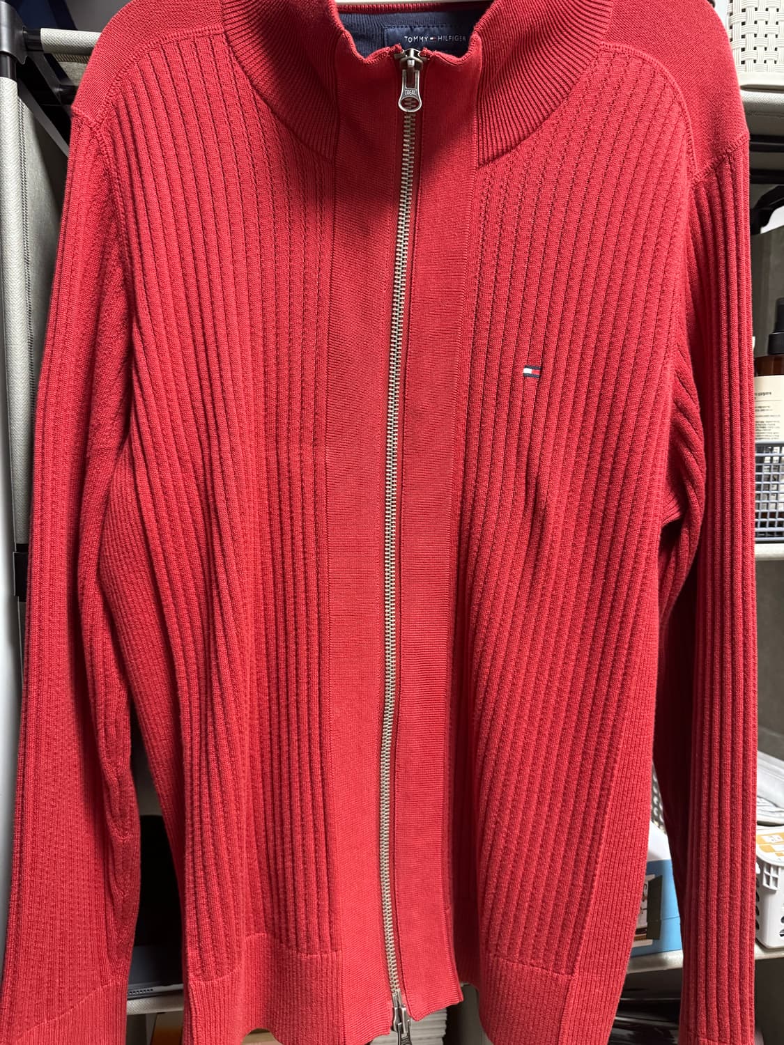 타미힐피거 빈티지 니트집업 상품이미지1