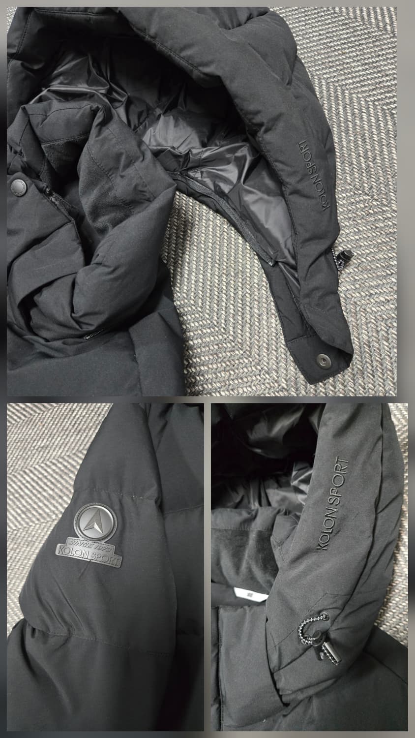 코오롱스포츠 공용 구스다운패딩 롱패딩 90 상품이미지4