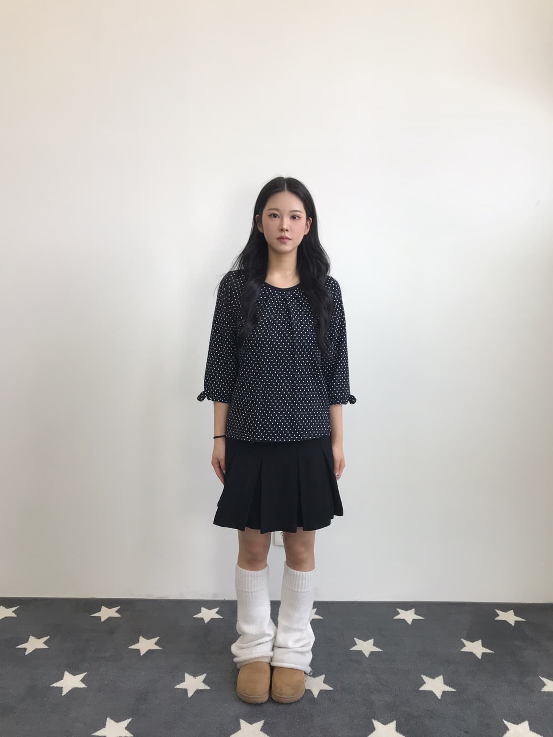 A.v.v Dotted Short Sleeve T-shirts 상품이미지2