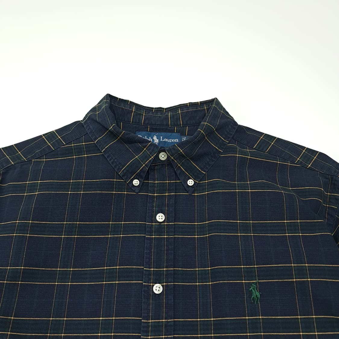 CL445 2XL 폴로 00s 코튼 모던 블랙워치 타탄체크 셔츠 남방 상품이미지2