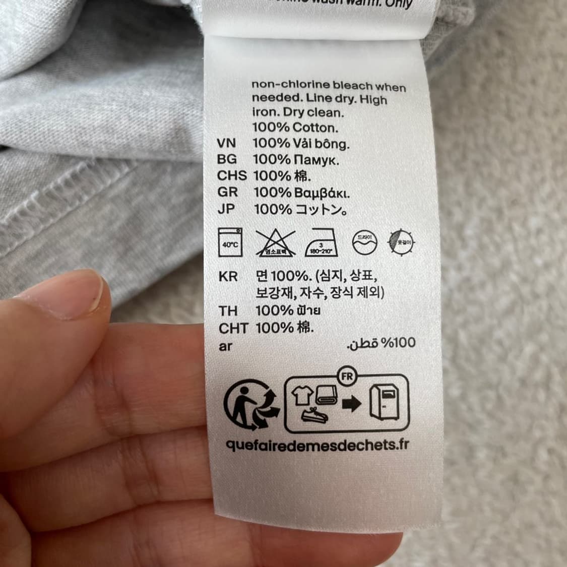 [S] COS 코스 여성 그레이 반팔티  상품이미지6