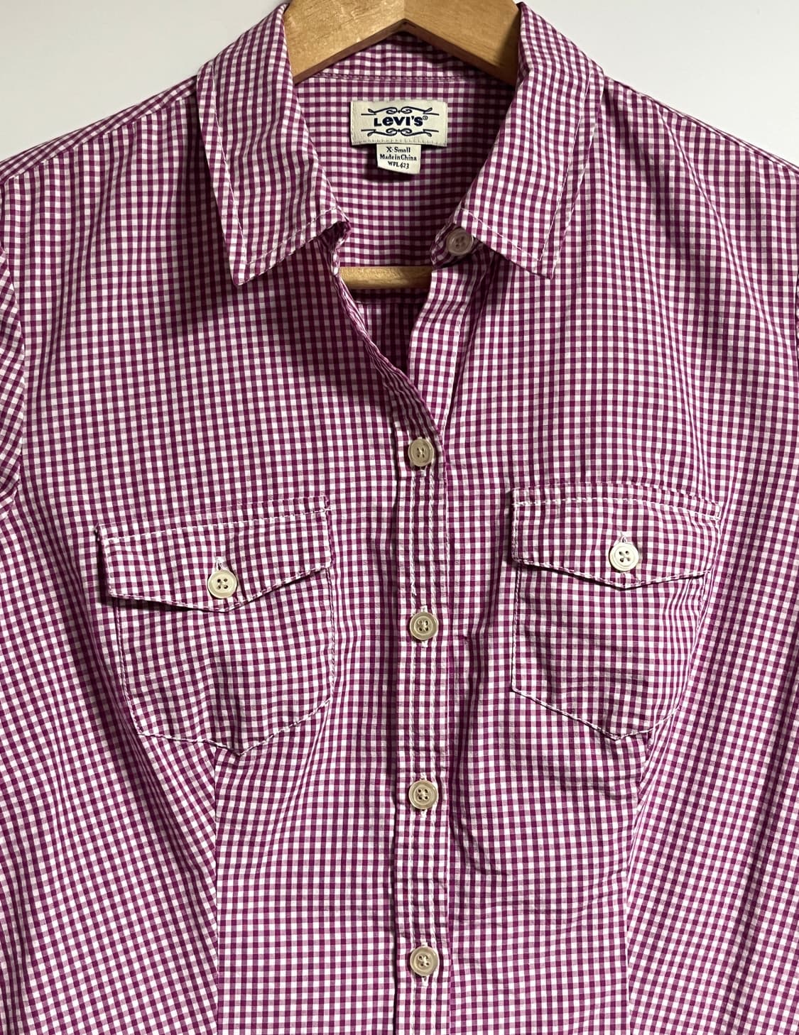 리바이스 공주핏 잔체크 셔츠 남방 XS 상품이미지4