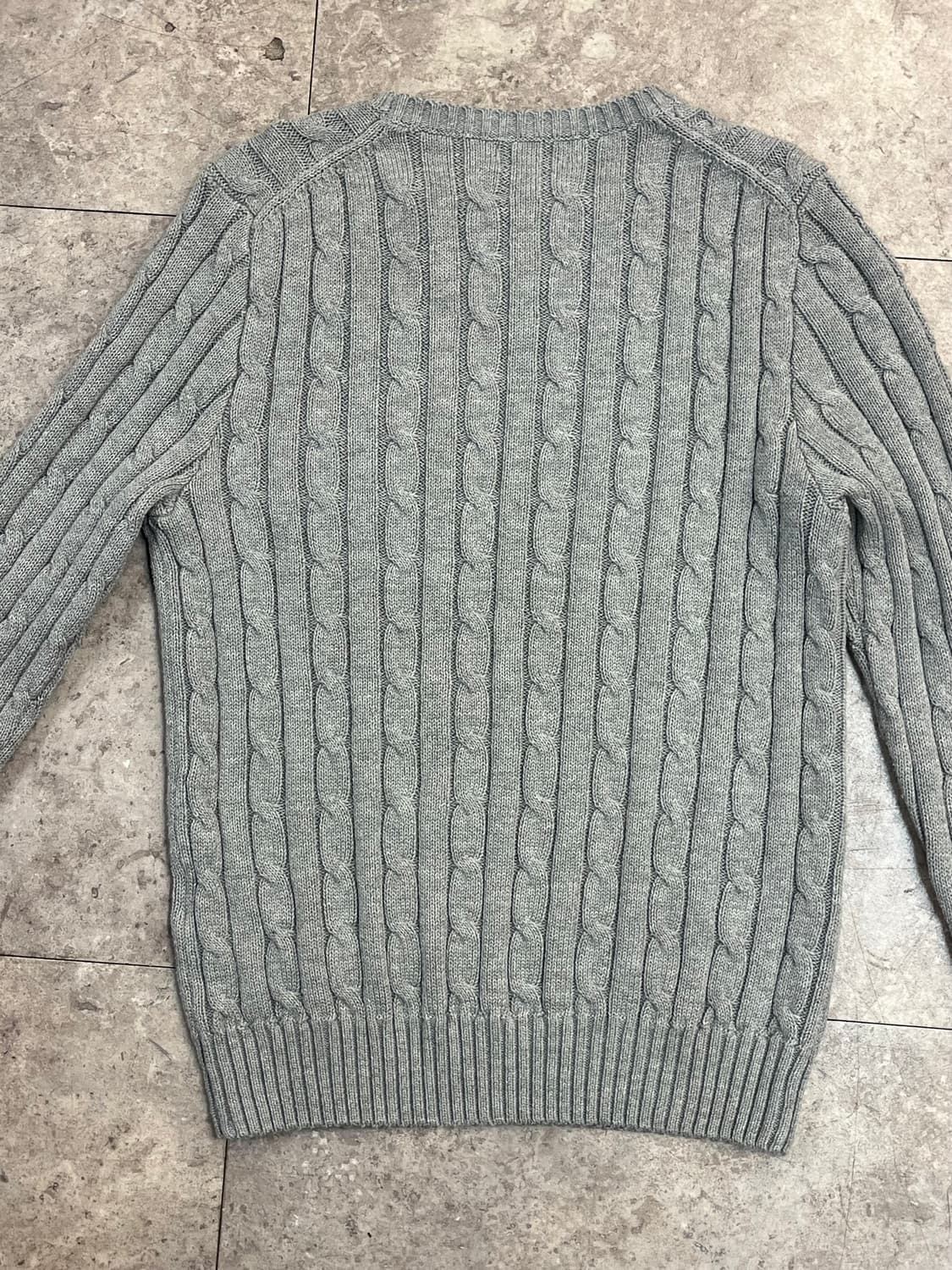 폴로 랄프로렌 꽈배기 니트 그레이 M #csz2544 상품이미지7