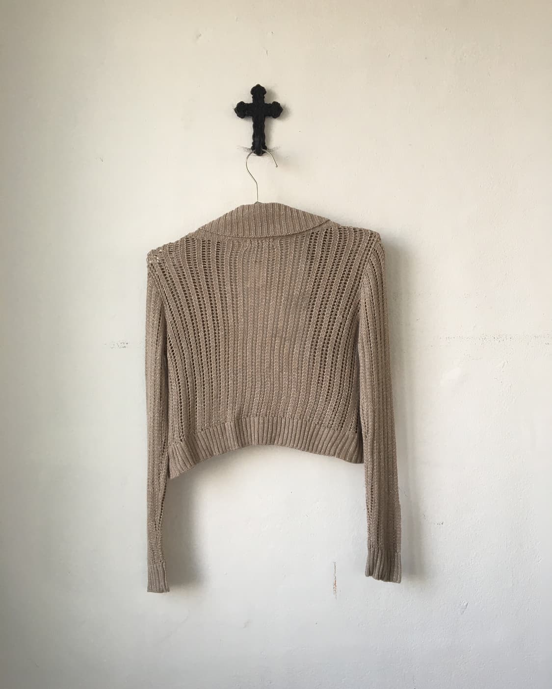 Glitter point knit bolero 상품이미지2