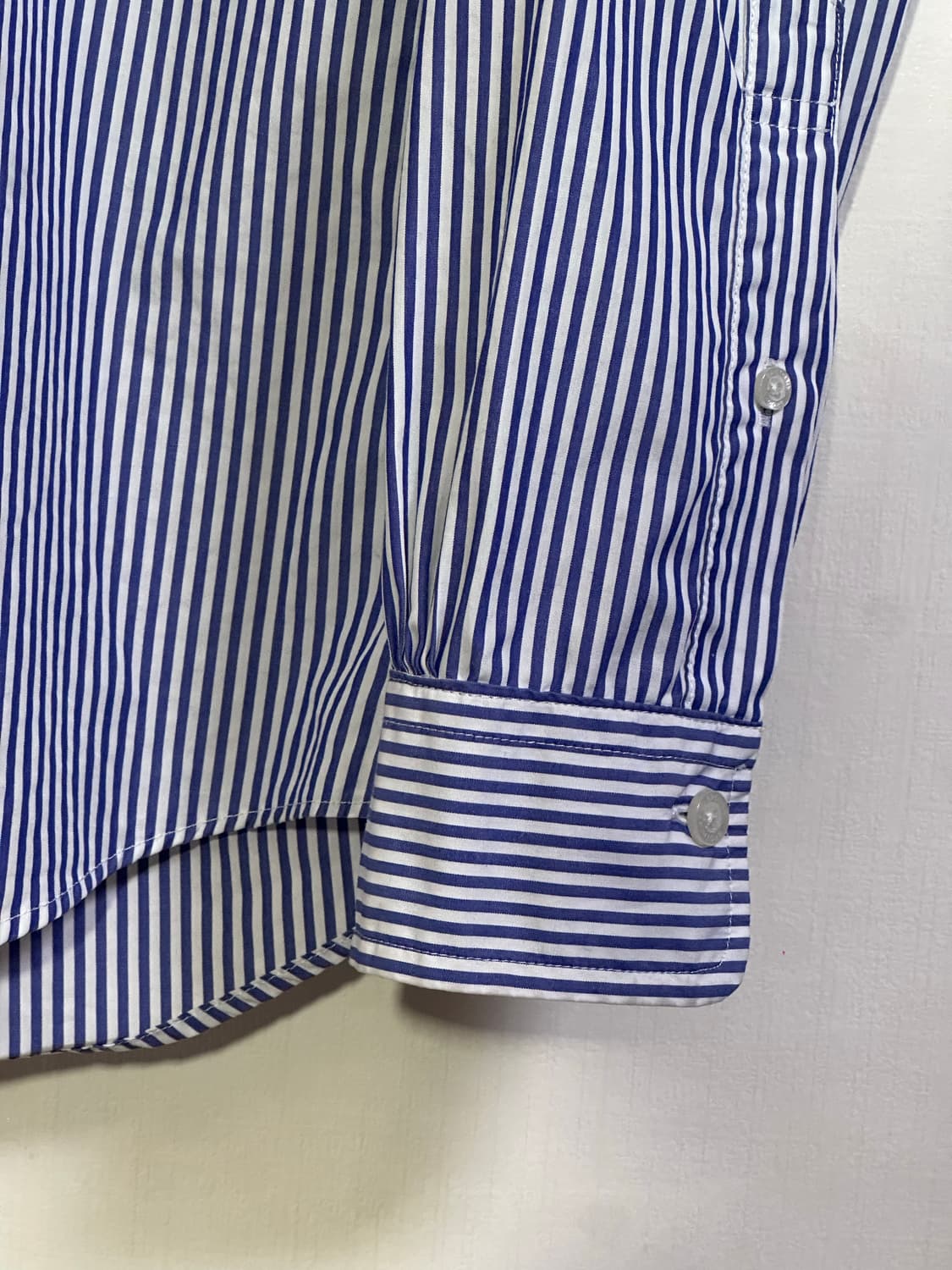 22SS) 브룩스브라더스 버튼 다운 스트라이프 셔츠/M/리젠트핏/블루 상품이미지5