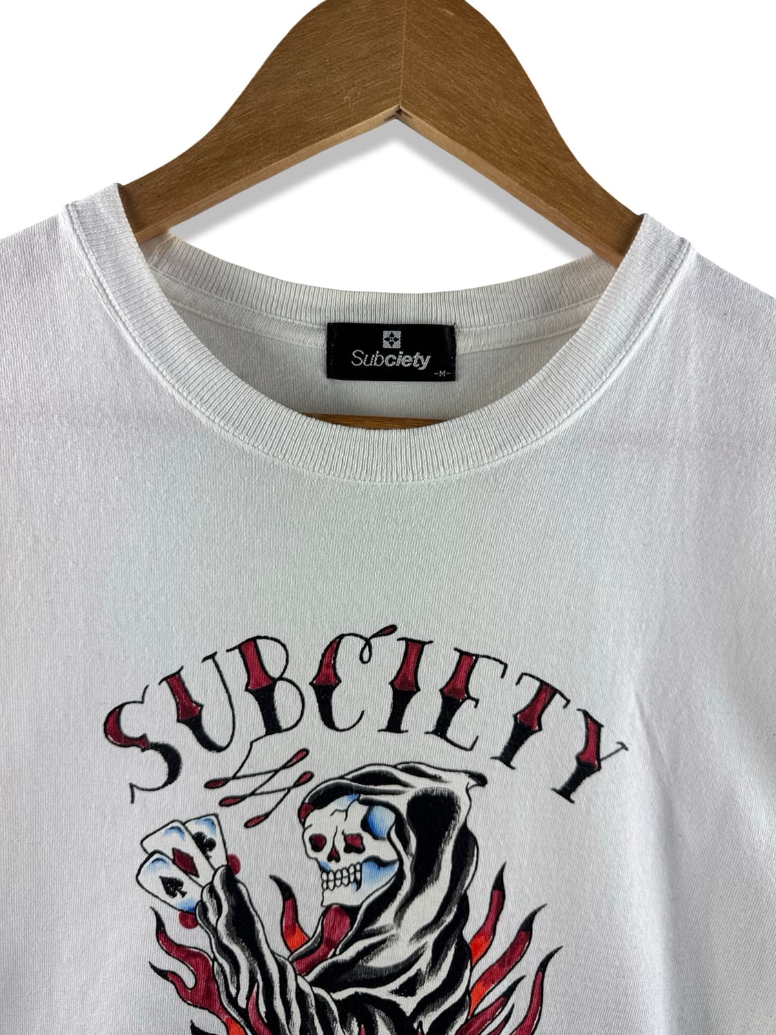 JPN Subciety  스컬 프린팅 티셔츠2644 상품이미지2