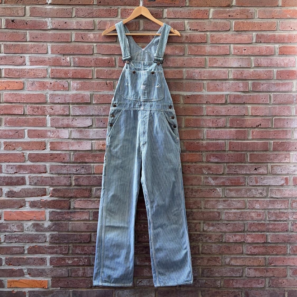 빅존 Big John 히코리 스트라이프 오버롤 상품이미지1