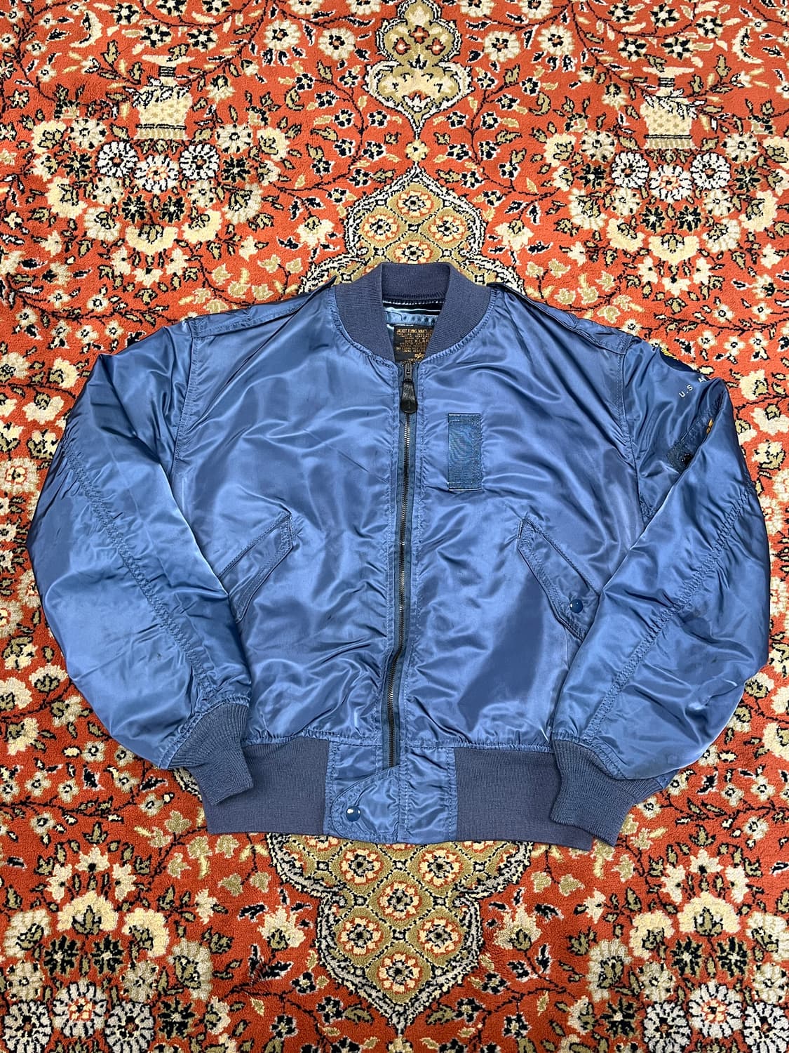 [XL] 알파인더스트리 빈티지 USA 복각 L-2B 네이비 상품이미지1