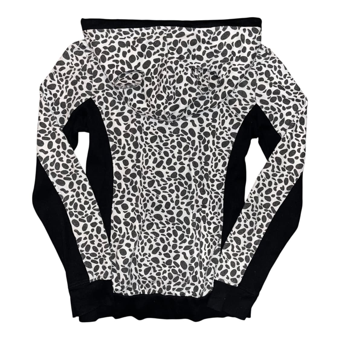 Joky Gal 네코미미 호피 투웨이 후드집업 갸루y2k펑크 상품이미지5