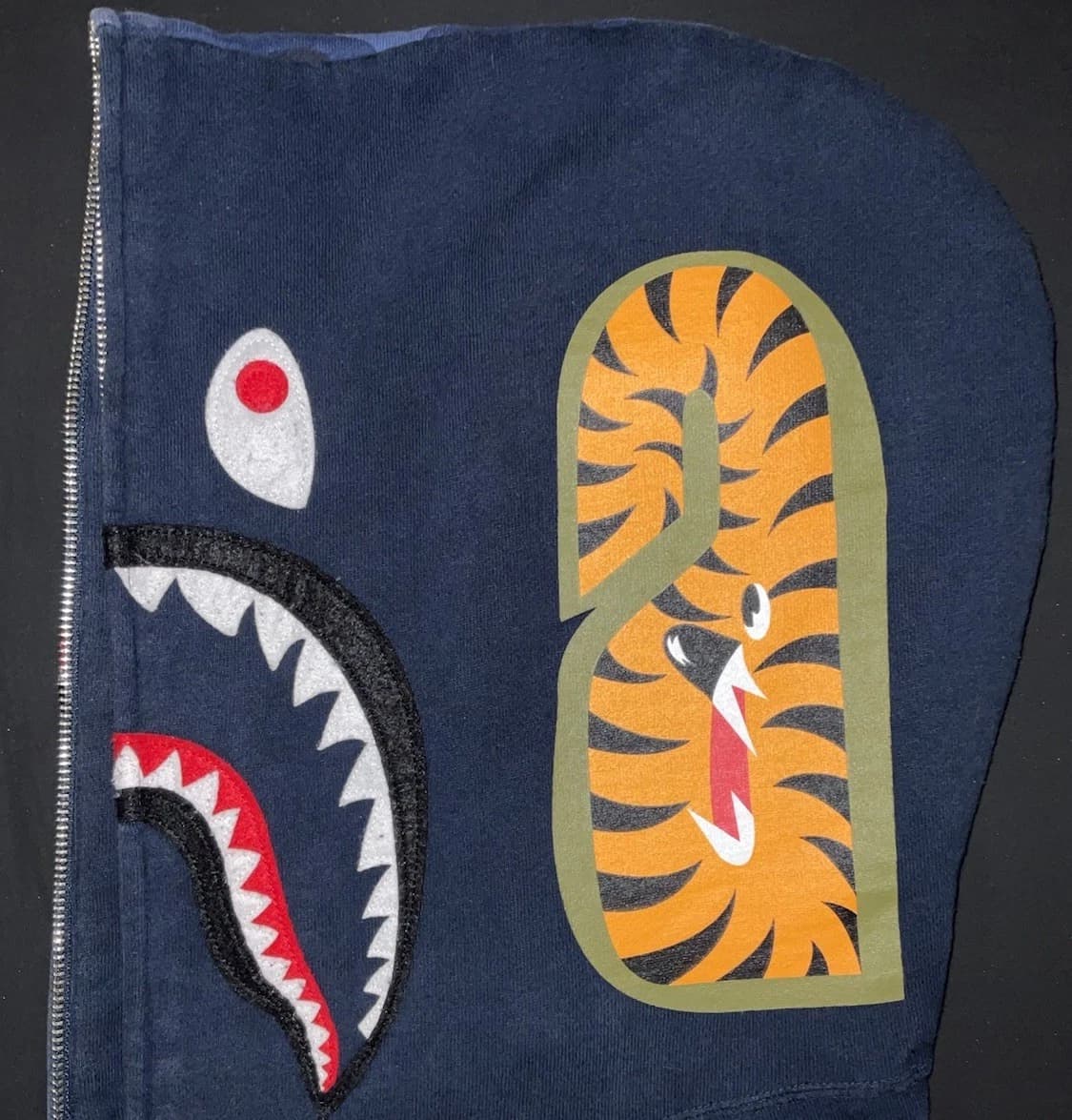 베이프 하프 카모 샤크 후드집업 블루 상품이미지3