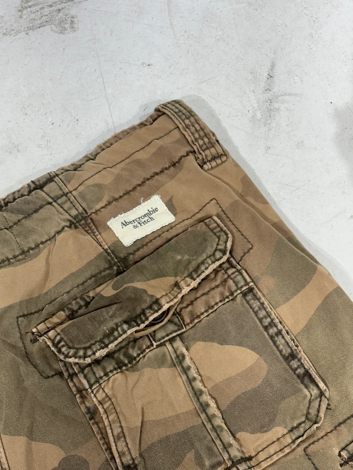 아베크롬비 베이지 워싱 밀리터리 버뮤다 카고 팬츠 반바지 30 상품이미지5