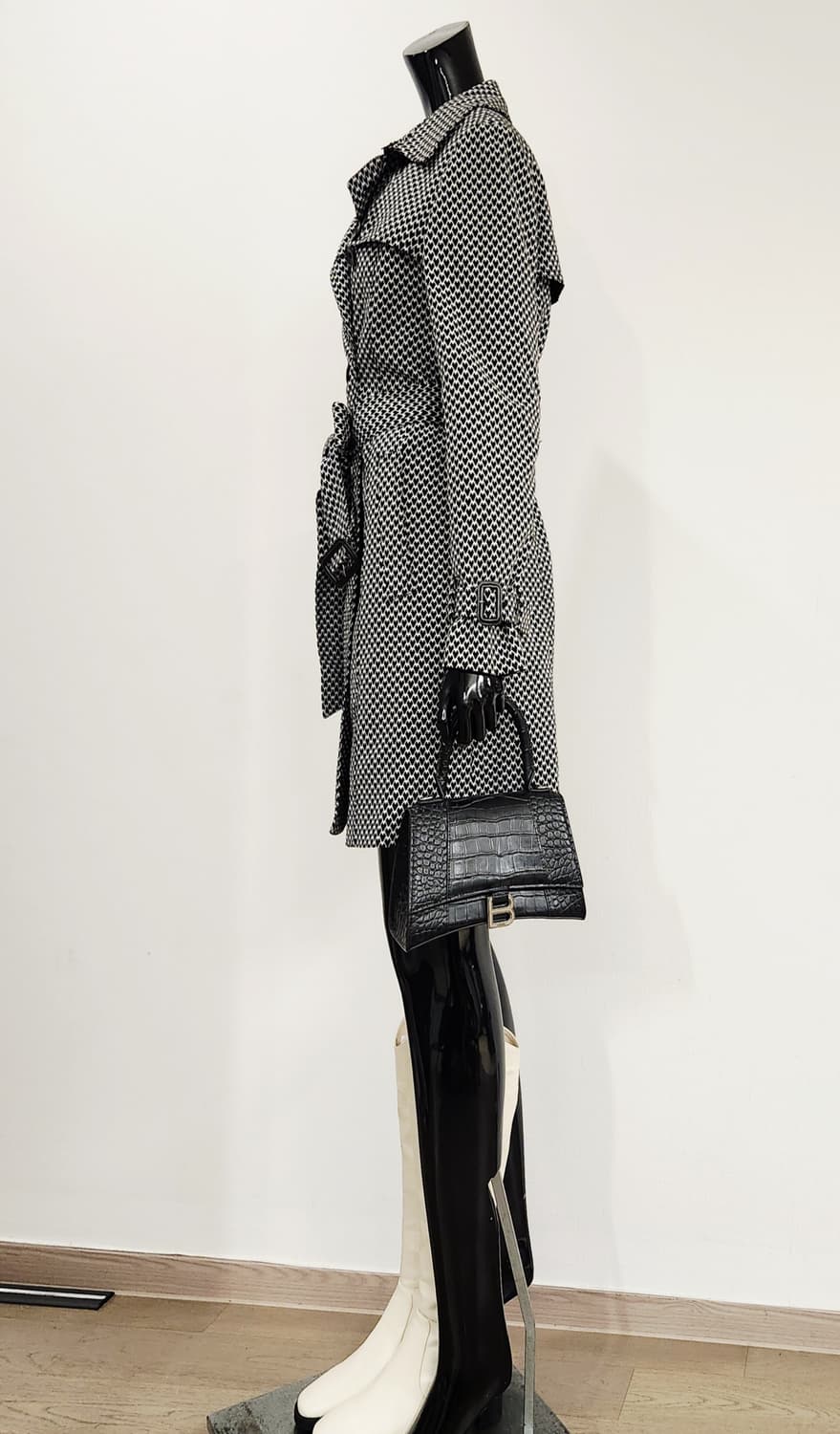 하트체크 트렌치코트  상품이미지6