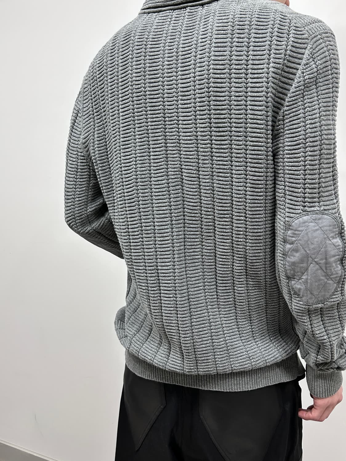 아르마니 숄 카라 니트 집업 상품이미지4