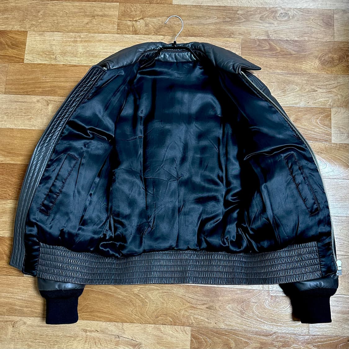 [48]마르지엘라 16FW 스티치 레더 봄버 자켓 상품이미지5