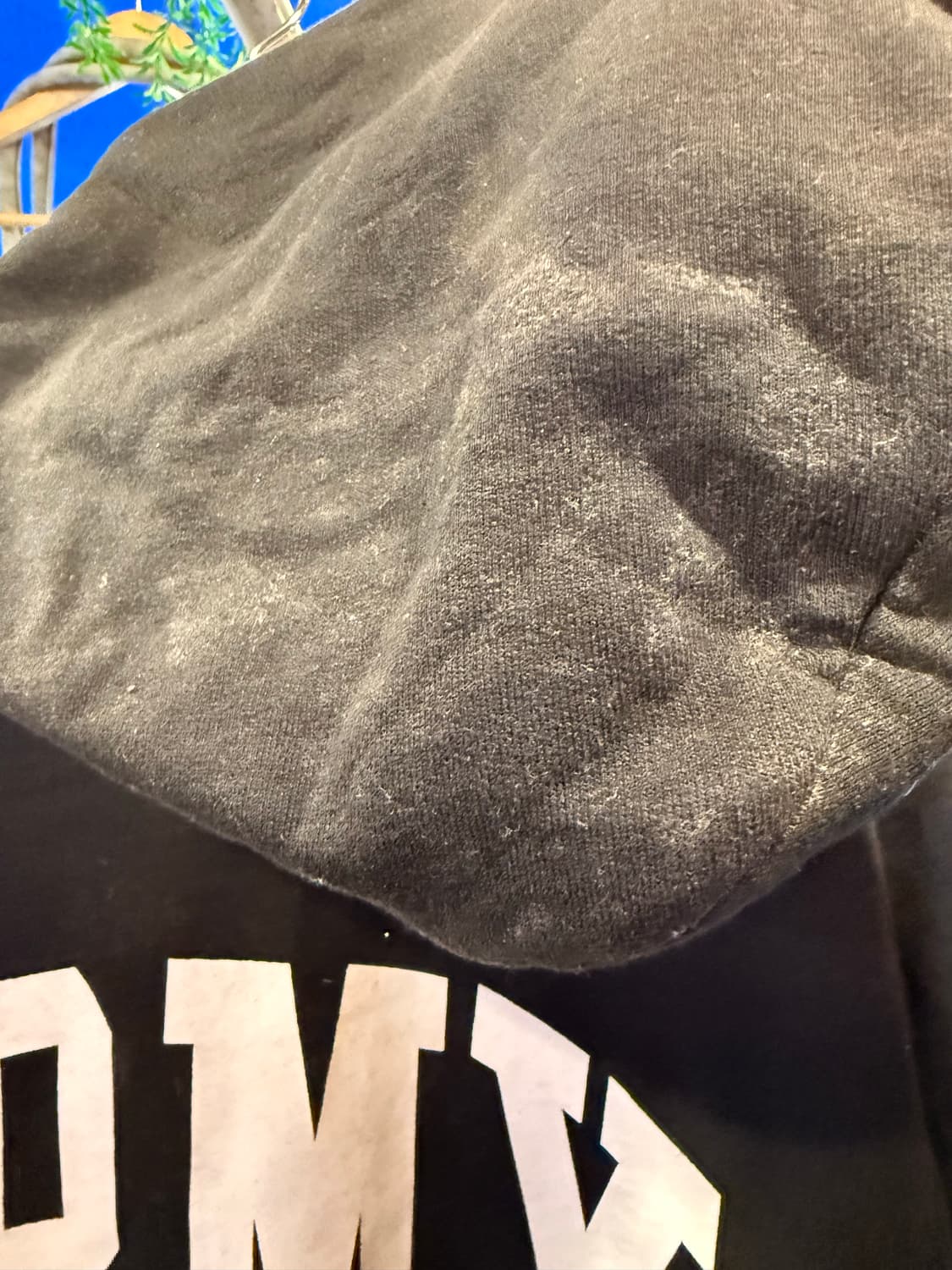 챔피온 아미 풋볼 백프린팅 후드티 블랙 상품이미지5