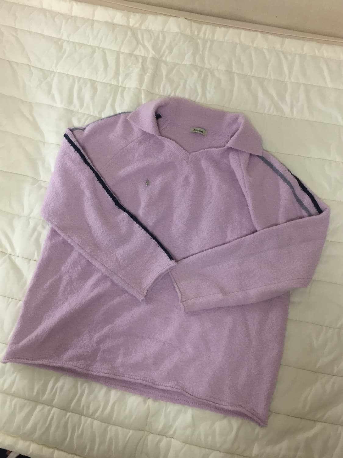 아비에무아 스포티 부클 울스웨터 퍼플 1사이즈 상품이미지2