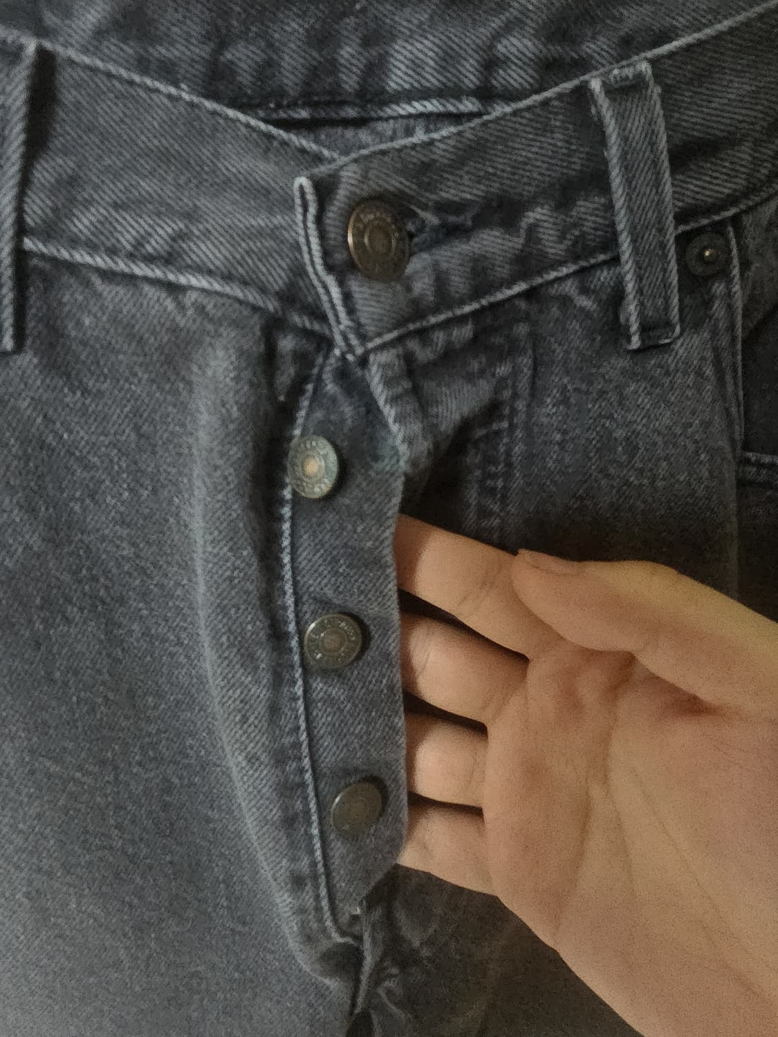 Levi's 90s USA 501 흑청 OG 상품이미지2
