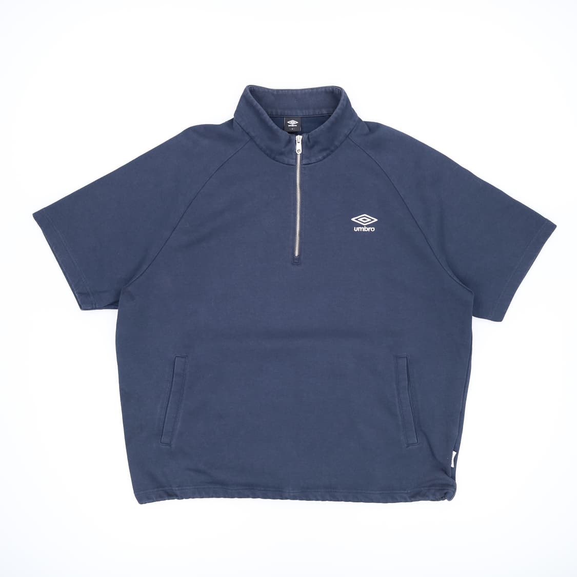 110 엄브로 오버핏 하프집업 반팔 맨투맨 4258 상품이미지1