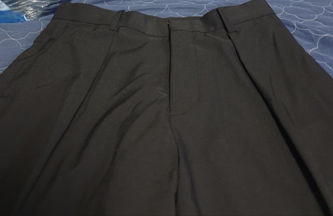 라벨아카이브 릴렉스핏 핀턱 슬랙스 블랙 (4사이즈) 상품이미지2